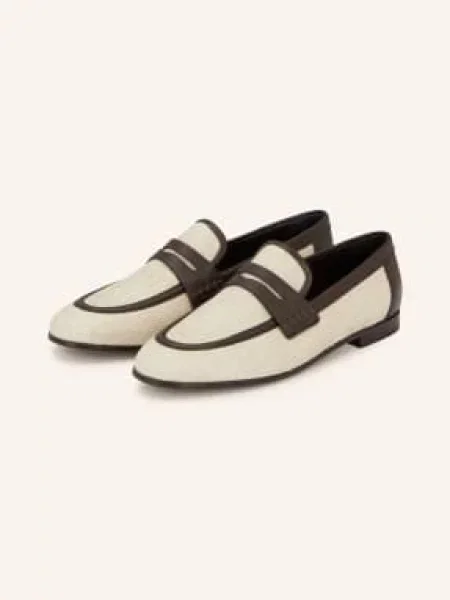 Brunello Cucinelli Penny Loafers světle / tmavě hnědá