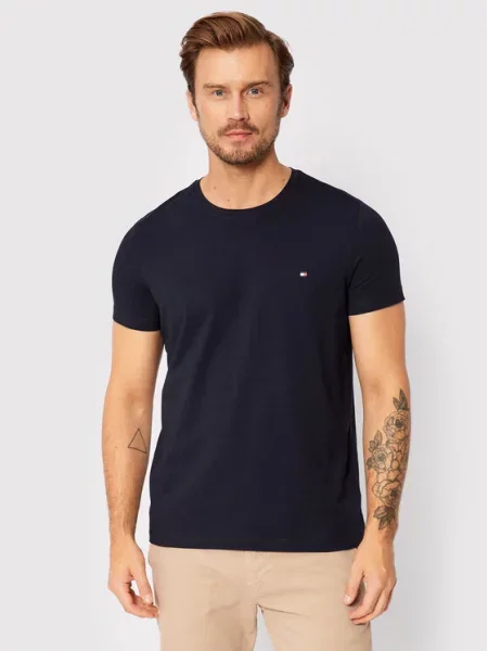 Tommy Hilfiger T-Shirt Core Stretch Granatowy