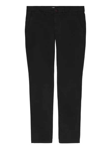 KnowledgeCotton Apparel Chino hlače LUCA' črna