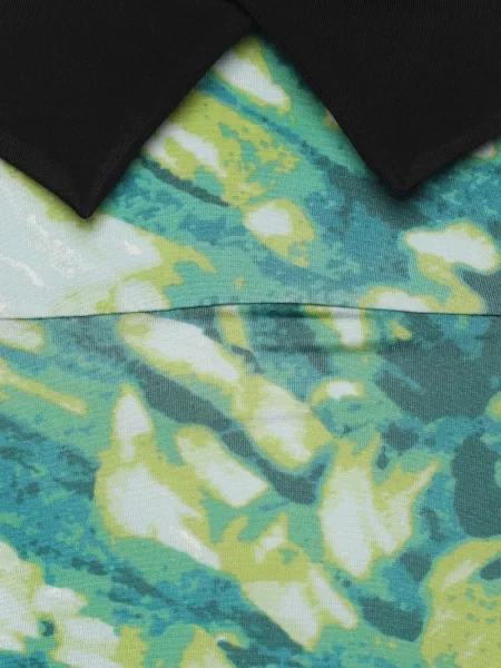 Fustă Just Cavalli cu model floral cu imagine retro verde