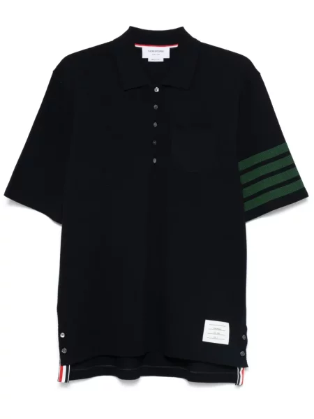 Tricou polo Thom Browne albastru