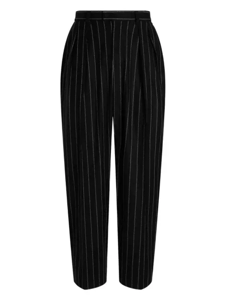 Pantaloni Dolce & Gabbana cu dungi plisate negru