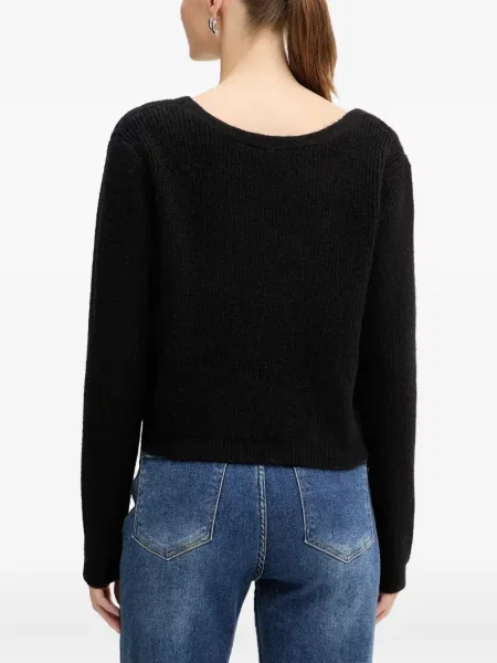 Cardigan Morgan cu motiv cu inimi negru