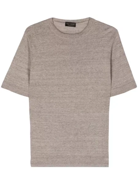Tricou Dell'oglio tricotate cu decolteu rotund