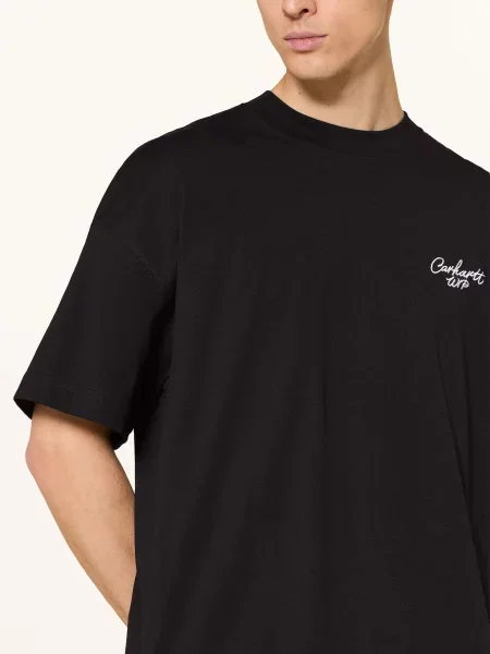 Tričko Carhartt Wip s aplikacemi bílé