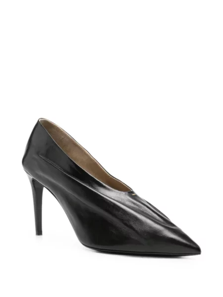 Pantofi cu toc Khaite din piele negru