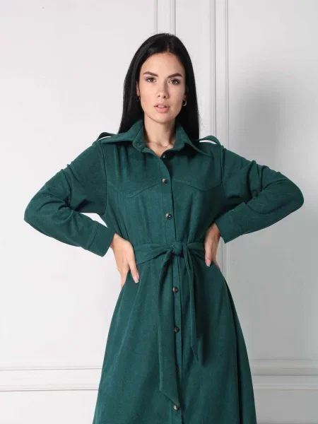 Замшева Сукня максі RiMari смарагдовий