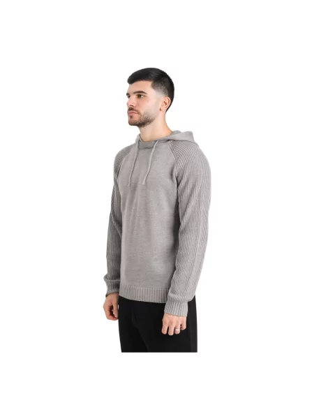 Bluza z kapturem Armani Exchange z kapturem szara