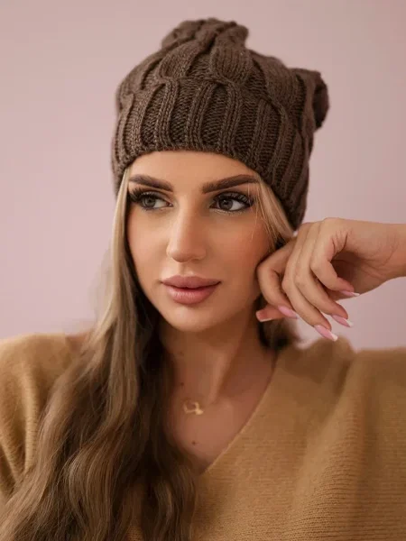 Șapcă Kesi din fleece maro