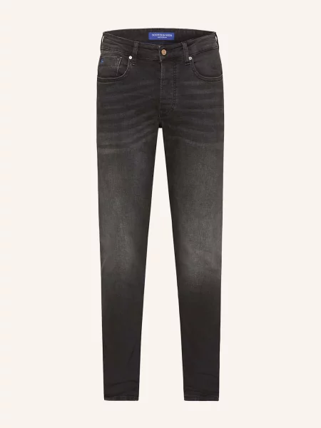 Scotch & Soda Jeansy Core Slim Fit grau czarne