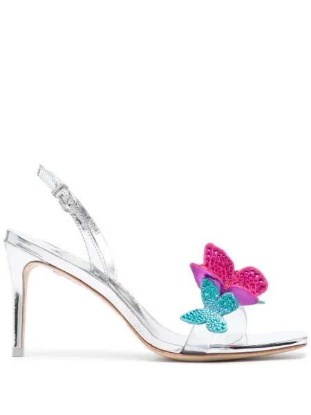 Sandale Sophia Webster slingback argintiu