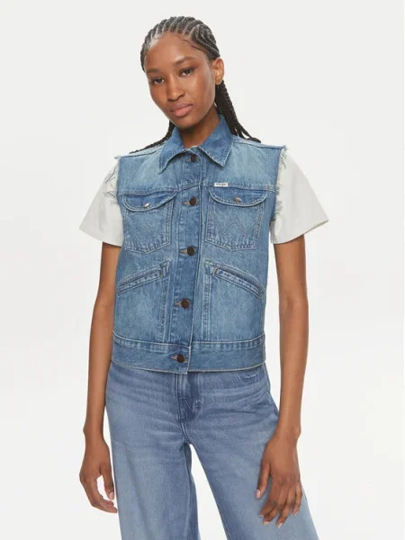 Wrangler Vestă elegantă albastru