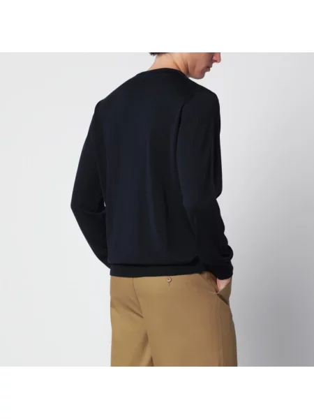 Sweter Roberto Collina wełniany niebieski