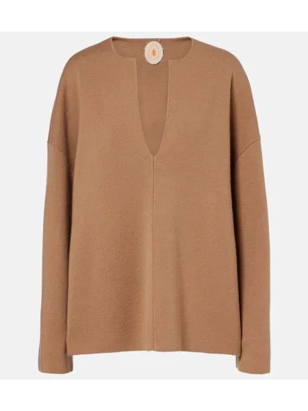 Vlnený sveter Jardin Des Orangers hnedá