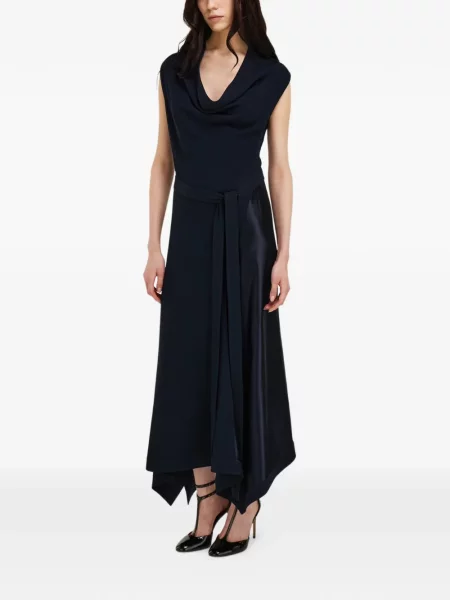 Rochie Ferragamo asimetrică albastru