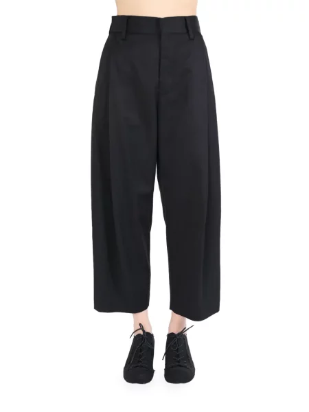 Decupat pantaloni Uma Wang negru