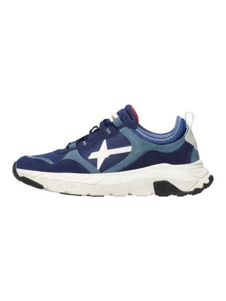 Sneakersy W6yz zamszowe niebieskie