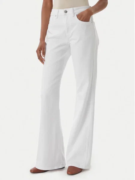 Tommy Hilfiger Jeans hlače Flare Fit bela