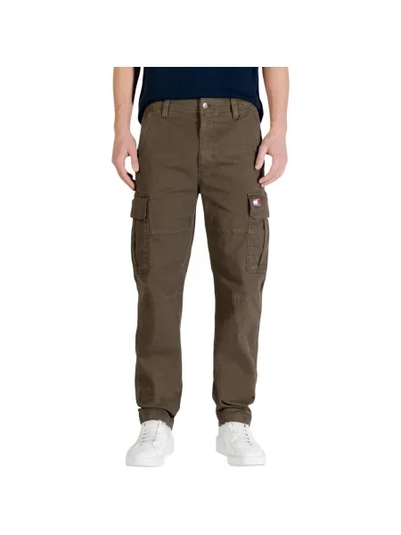 Tommy Jeans nohavice Sonny zelená