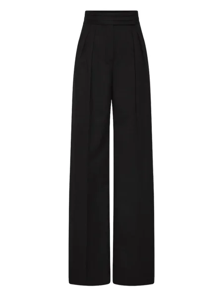 Szerokie spodnie Rebecca Vallance plisowane czarne