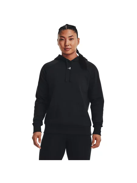 Толстовка Under Armour Rival Fleece Hoodie чорний/білий біле