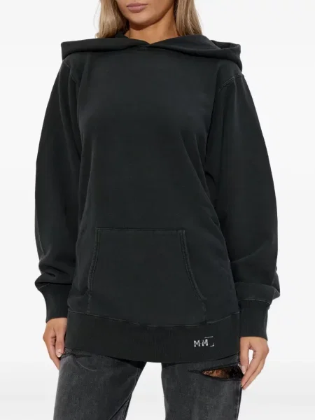 Hanorac cu glugă Maison Margiela negru