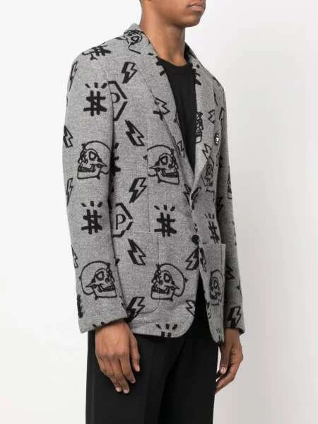 Marynarka Philipp Plein z nadrukiem