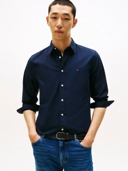 TOMMY HILFIGER Cămașă marin albastru