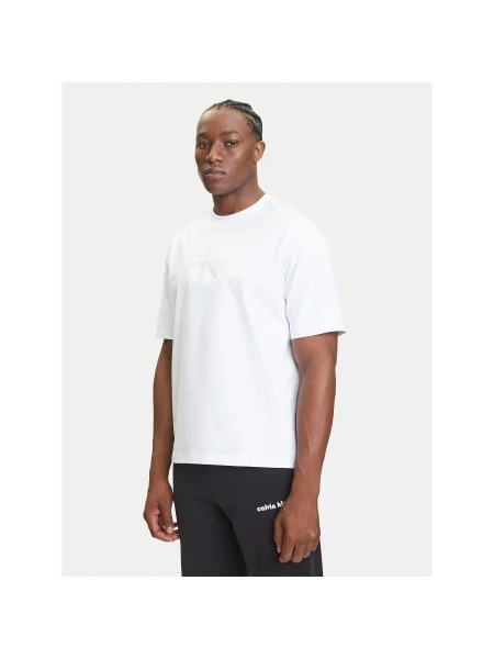 Póló Calvin Klein Hi Low Emb Jersey Tee White L fehér