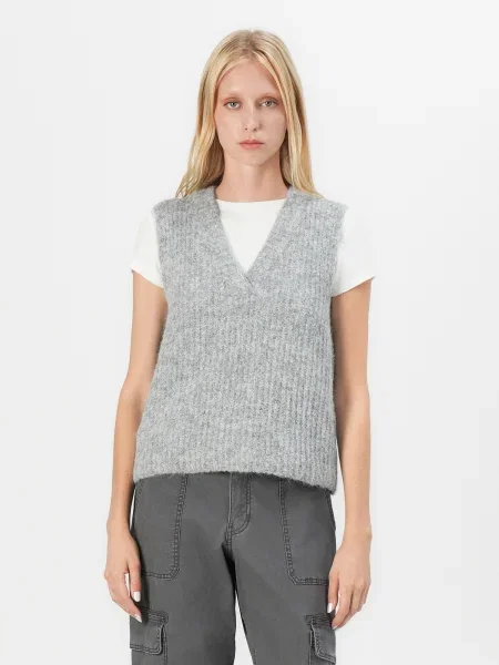 VERO MODA Pulover VMNOVAH amestecat gri