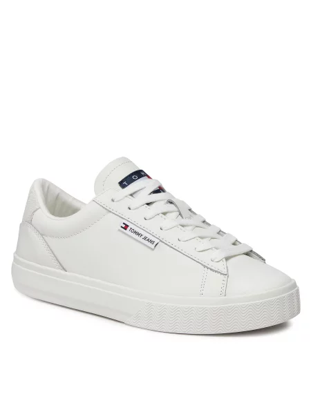 Laisvalaikio batai Tommy Jeans Tjw Cupsole Sneaker Ess Ecru YBL balta