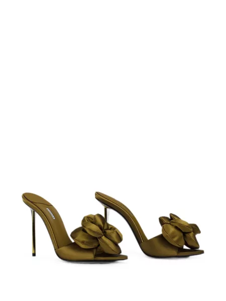 Sandale Le Silla din satin verde