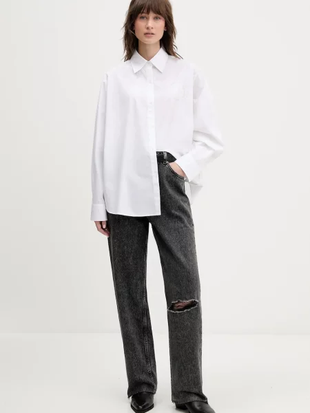 Hugo Blue jeansy Leni_B high waist czarne