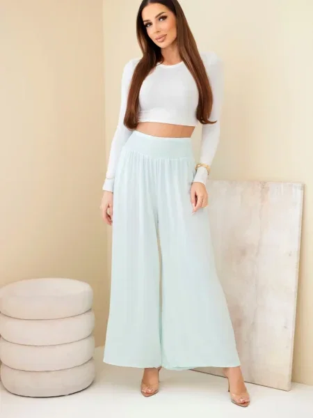 Spodnie Kesi Włoski białe