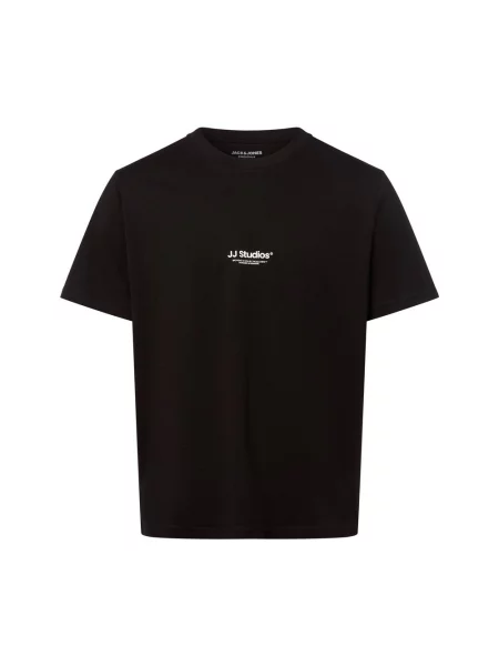 Jack & Jones Koszulka JJEsoho Mężczyźni jednolity S czarny