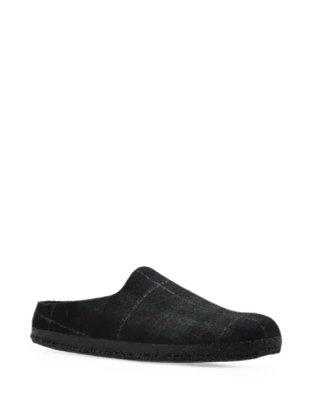 Kostkované mules Birkenstock černé