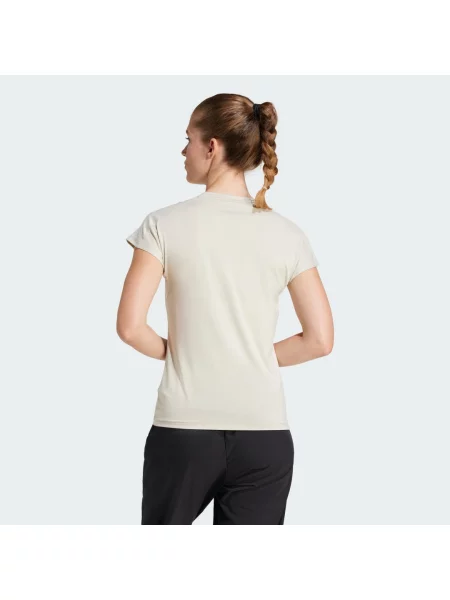 Koszulka AEROREADY Train Essentials Minimal Branding V-Neck biała