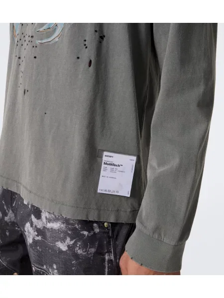 Tricou Satisfy cu imagine din jerseu gri