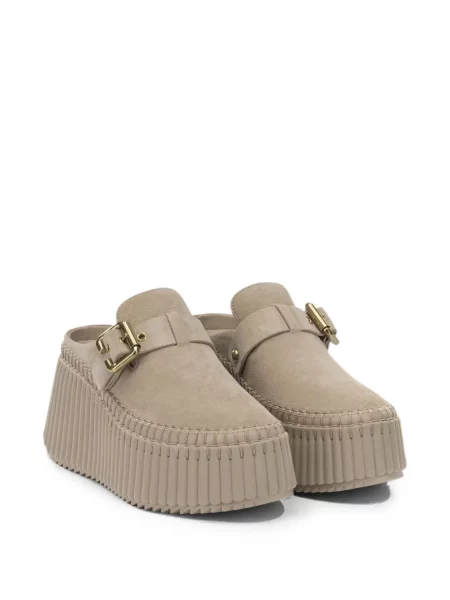 Papuci tip mules Chloé cu platformă