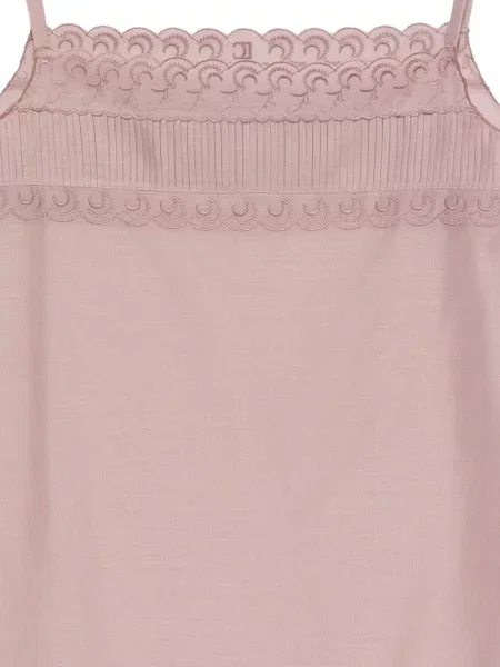 Rochie mini Low Classic din dantelă clasică mini roz