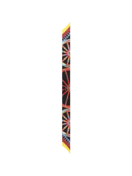 Sutien bandeau Dolce & Gabbana de mătase cu imagine negru