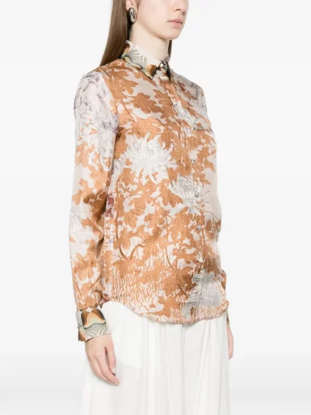 Koszula Pierre Louis Mascia w kwiatki z nadrukiem