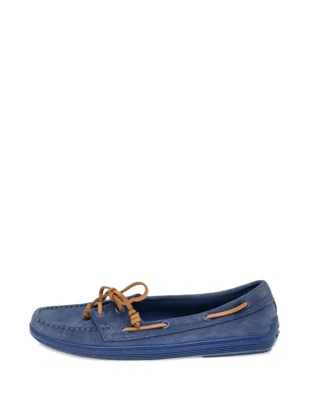 Pantofi loafer Tod's cu șireturi din dantelă albastru