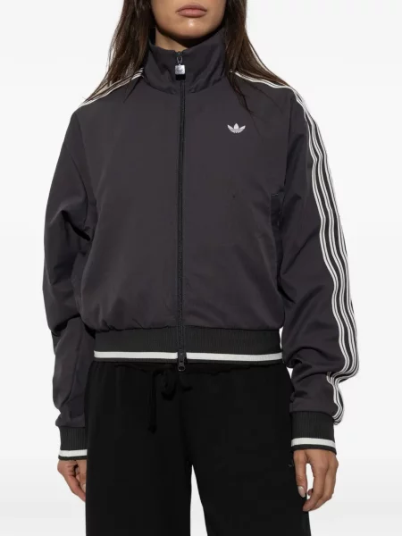 Geacă Adidas cu broderie gri