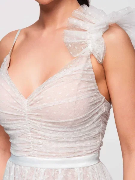 Rochie de cocktail Edoti alb