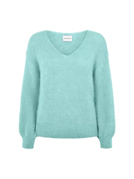 Sweter Americandreams wełniany zielony