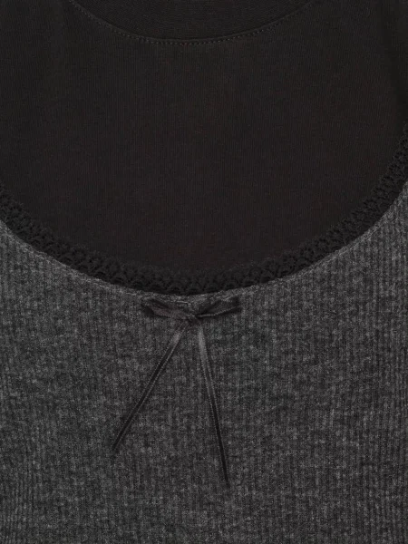 Tricou Msgm cu funde negru