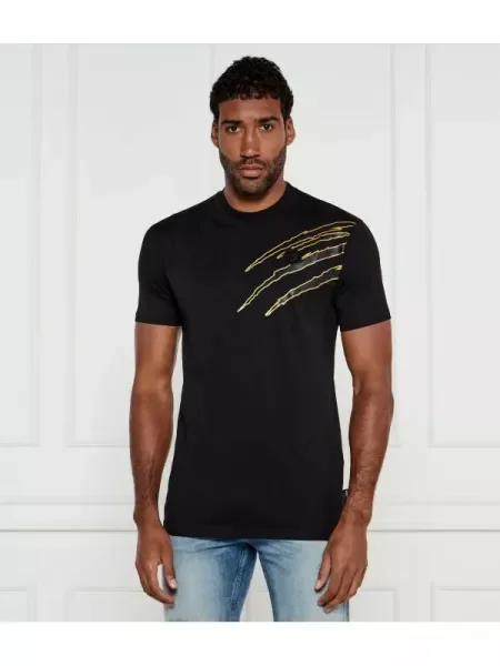 Plein Sport Tricou Lamina Scratch | negru