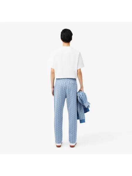 Lacoste Spodnie Dresowe Paris Monogram niebieski