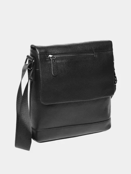Кожаная сумка кросс-боди Borsa Leather черная